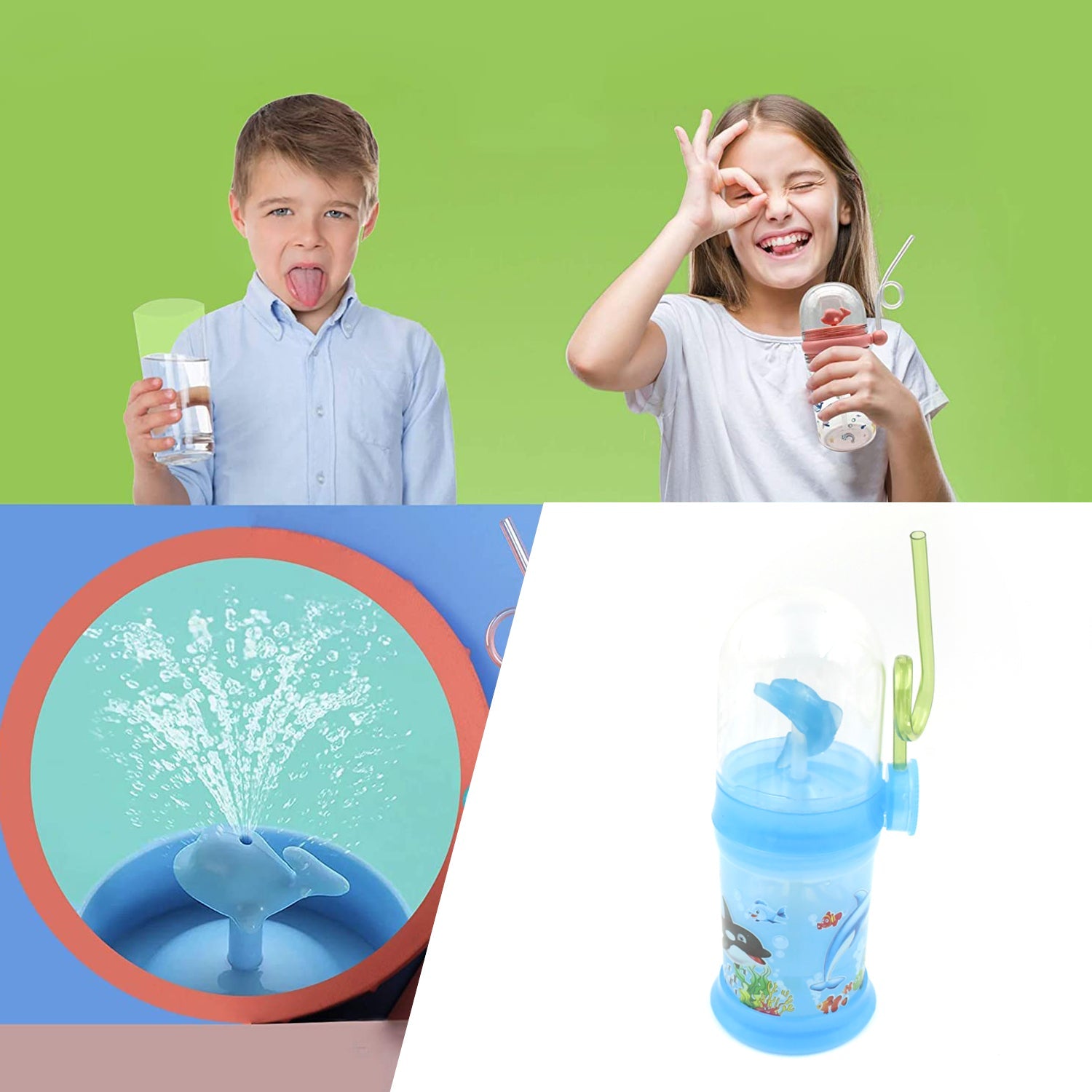 8419 Baby Drinking Cup with Straw and Lid Water Whale Spray Fountain Sippy Cup Bottles Childrens Pot, Toddler Tumbler Mug Spill Proof,Birthday Party Gift Drinking Cup (1 Pc) 8419 Baby Drinking Cup with Straw and Lid Water Whale Spray Fountain Sippy Cup Bottles Childrens Pot, Toddler Tumbler Mug Spill Proof,Birthday Party Gift Drinking Cup (1 Pc)